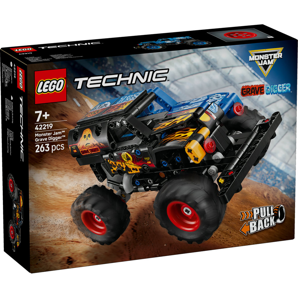LEGO 42219 Monster Jam Grave Digger Fire and Ice (263 Pieces) (Technic) [Brick Family Shop]