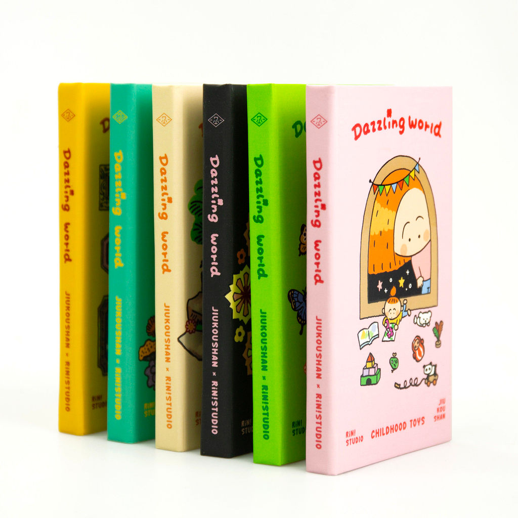 Jiukou Mountain x Lin Hammer MINI NOTE MINI 7 Huahua World Co-Branded Series A7 คู่มือแสตมป์โน้ตบุ๊ค