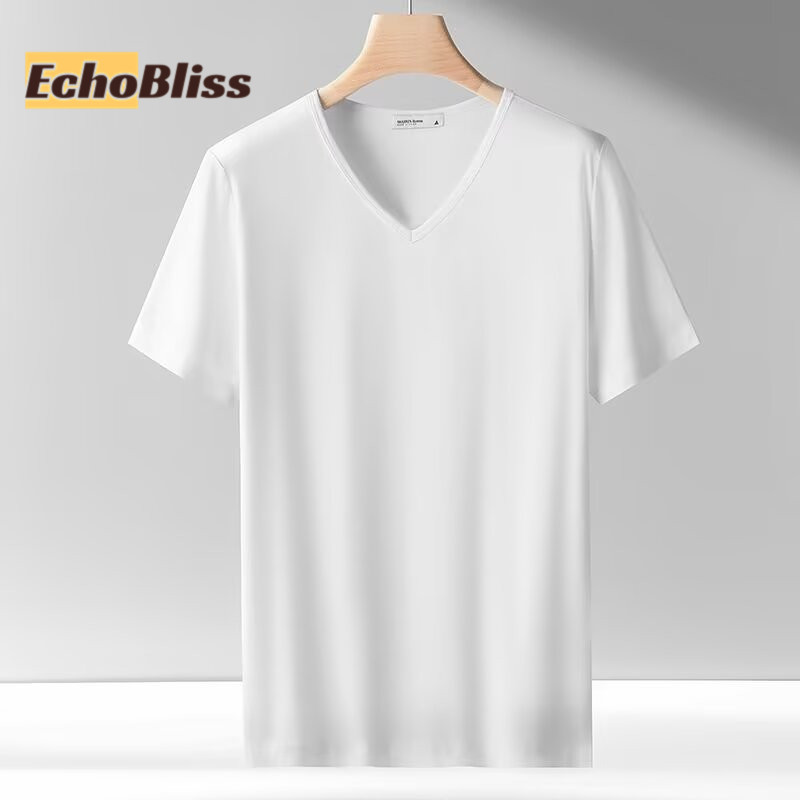 เสื้อยืดแขนสั้นคอวี สลิมฟิต ระบายอากาศได้ดี เหมาะสำหรับสวมใส่อย่างสบาย – โปรปัง