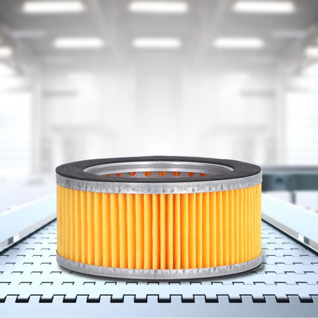 Inspirexshop Eujgov 5 ชิ้น Air Compressor Intake Paper Filter Elements 4.2x3x2in ประเภทลูกสูบเปลี่ยน