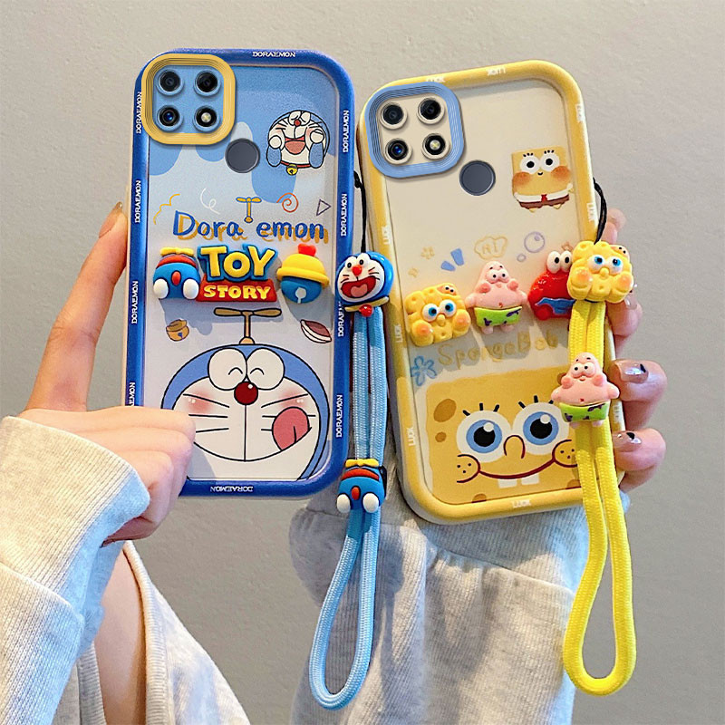 เคสRealme C12 เคสRealme C25 เคสRealme C25SเคสRealme Narzo 30Aเคสเข้ากันได้กับ3Dรูปตุ๊กตาเคสTY-TYGZ