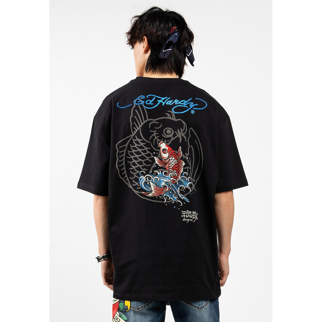 เสื้อ Ed Hardy ลาย Koï ผ้าฝ้ายแท้แขนสั้น