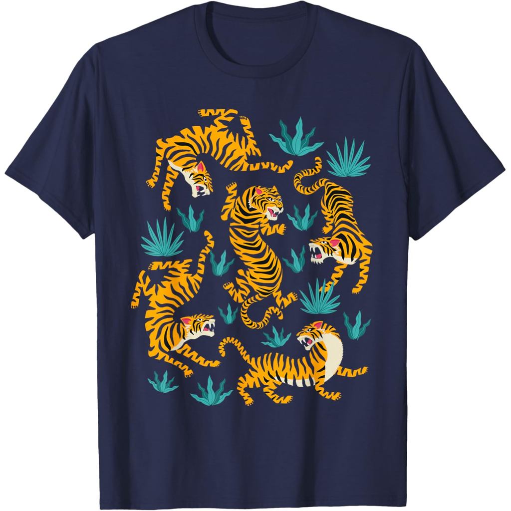 Dancing Tiger Cartoon Graphic T-Shirt T-Shirt