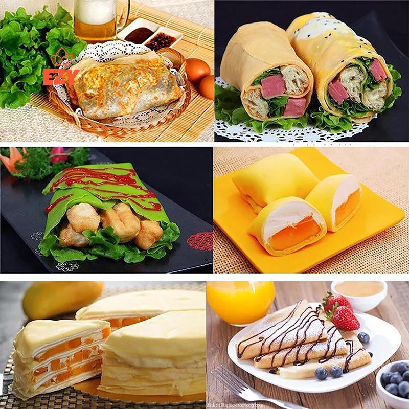 EZY French Crepe Spreader แพนเค้กเช่น Batter Spreading เครื่องมือสแตนเลสแพนเค้กเช่น Batter Bake เครื