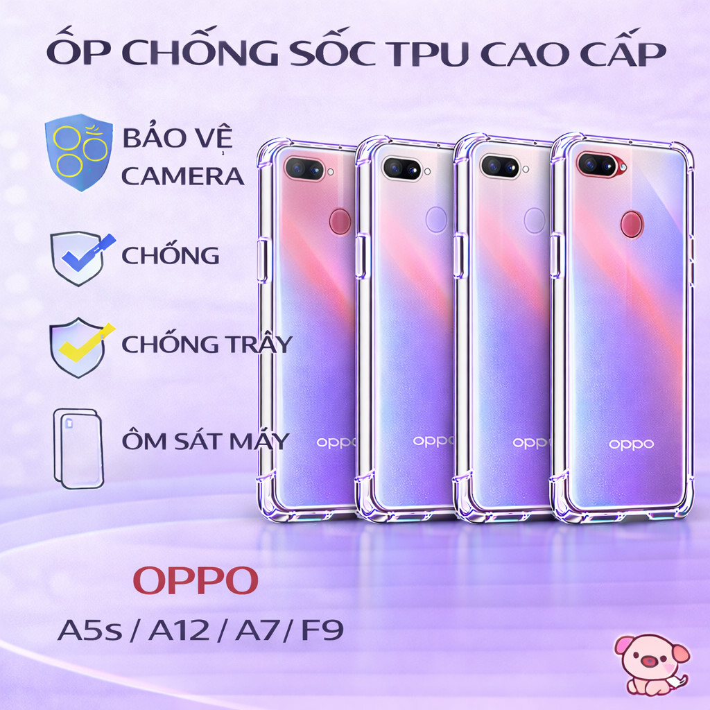 เคส A5S / A12 / A7/ F9 SHOCKPROOF | TPU CASE Smooth FULL CAM PROTECTION CHEAP ราคา เฮคอน