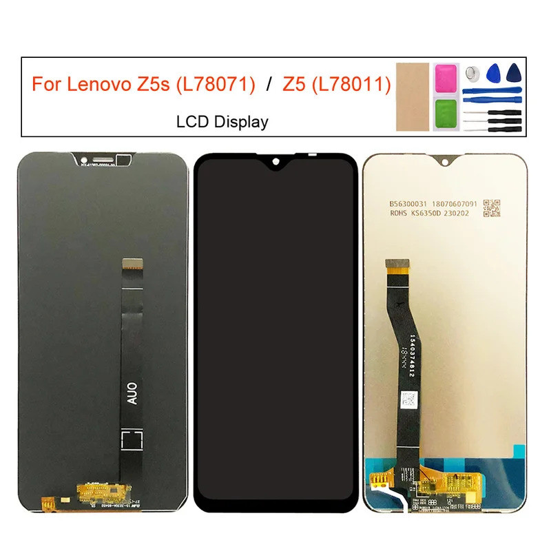 ชุด Digitizer หน้าจอสัมผัสสําหรับ Lenovo z5, L78011, Z5s, L78071, จอแสดงผล LCD, เปลี่ยนหน้าจอ LCD