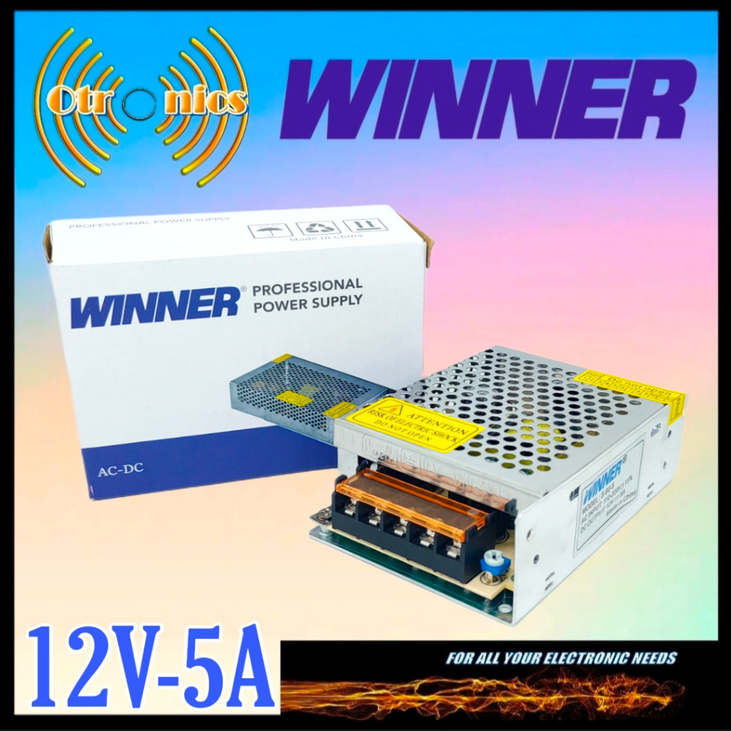 อะแดปเตอร์ 12V 5A / 12V 5A WINNER Net Power Supply