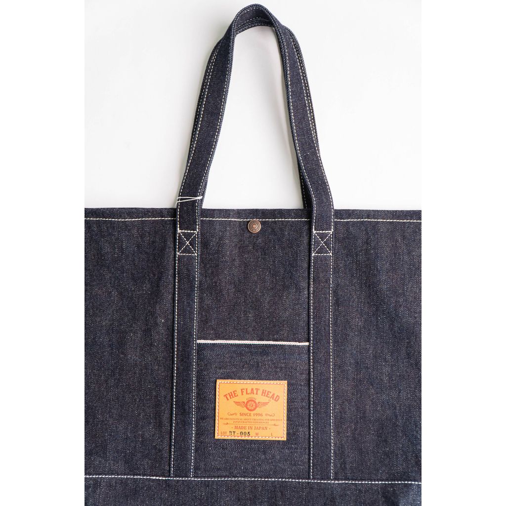 The Flat Head FN-BT-005 18oz Denim Tote Bag