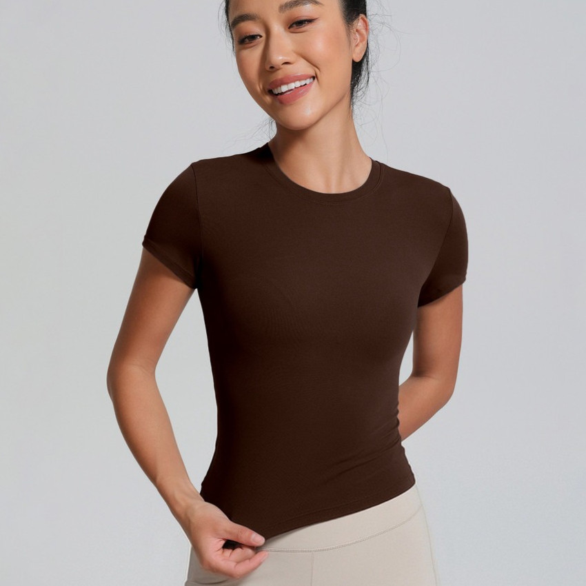 【Yogaheal】Sports Top สบาย Quick-drying Nude Feeling เสื้อยืดกระชับสัดส่วนฟิตเนสกลางแจ้ง