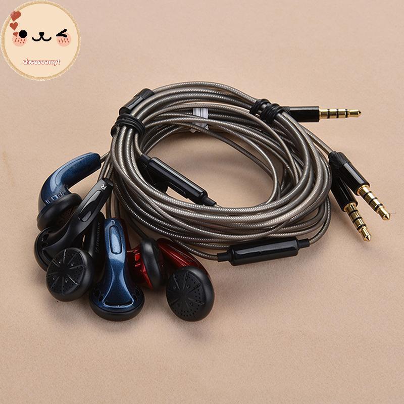 Chee DIY MX500 Heavy Bass หูฟังหัวแบนหูฟังหูฟังพร้อมไมโครโฟนคุณภาพสูง Study Sports หูฟัง EN
