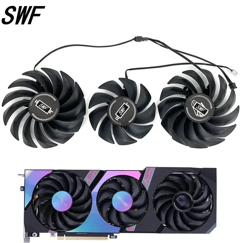 ใหม่กราฟิกการ์ดพัดลมระบายความร้อน DC12V 4Pin RTX3070 RTX3080 สําหรับ COLORFUL GeForce RTX 3070 3080 