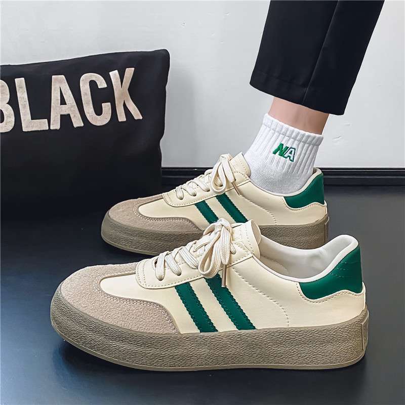 Cod Casual White Training Shoes ฤดูใบไม้ร่วงฤดูหนาวรองเท้าแฟชั่น 100 กีฬา 2024 รองเท้า Forrest Gump 