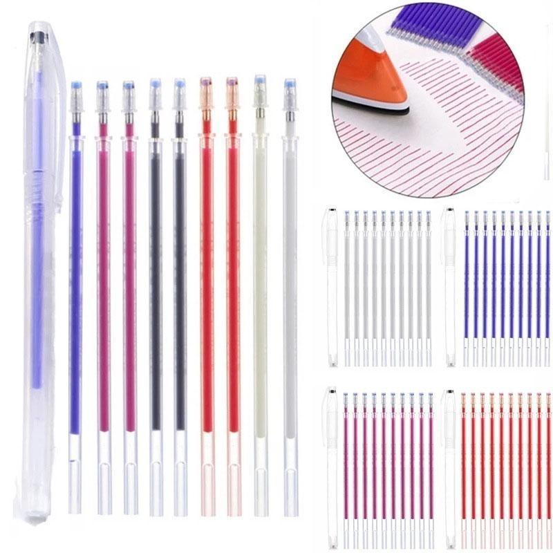 10 ชิ้น/เซ็ตความร้อน Erasable Magic Marker ปากกาอุณหภูมิ Disappearing ผ้าปากกา Line Marking DIY Craft เย็บอุปกรณ์เสริม