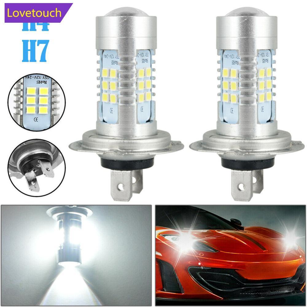 LOVETOUCH 1PC H7/H4 LED ไฟตัดหมอกรถยนต์ไฟหน้าสูง/ต่ํา Super Bright DRL โคมไฟ 6000K สีขาว 12V U7Y7