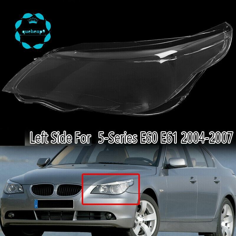 [Fast Q9]ฝาครอบเลนส์ไฟหน้ารถด้านหน้าสําหรับ 5 Series E60/E61 03 -10