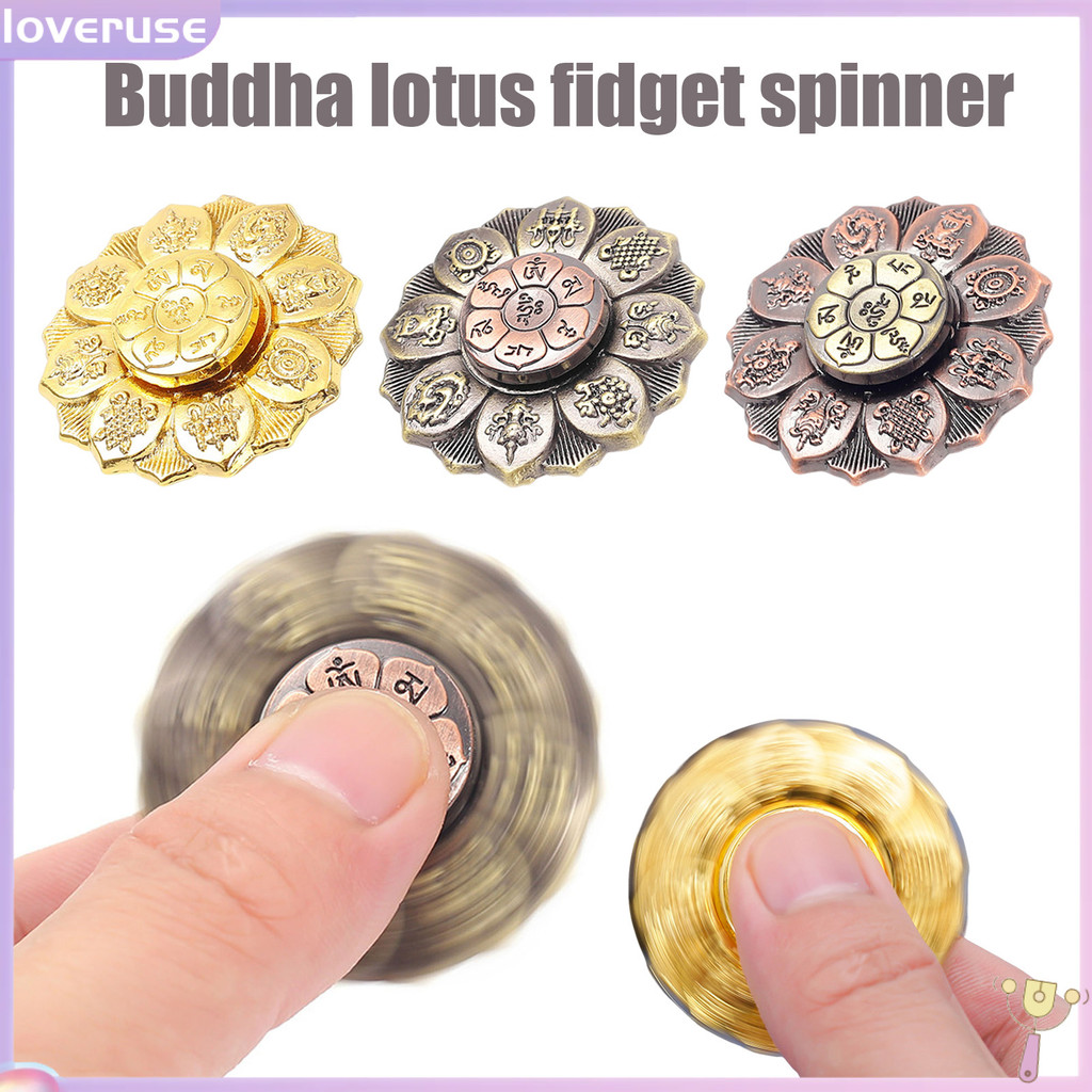 /LOV/ ความเครียดบรรเทา Fidget Spinner พุทธ Lotus Fidget ของเล่น 1 หรือ 2 ชิ้น Buddha Lotus Fidget Sp