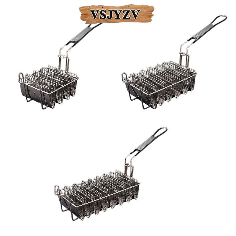 [vsjyzv] Taco Basket French Fries Taco Shell Deep Fryer Basket สําหรับร้านอาหารในครัว