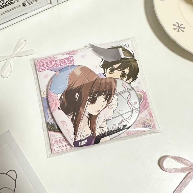 เข็มกลัด Ouran High School Host Club Fujioka Haruhi แบบโลหะ แฟชั่นเครื่องประดับAnime_pins