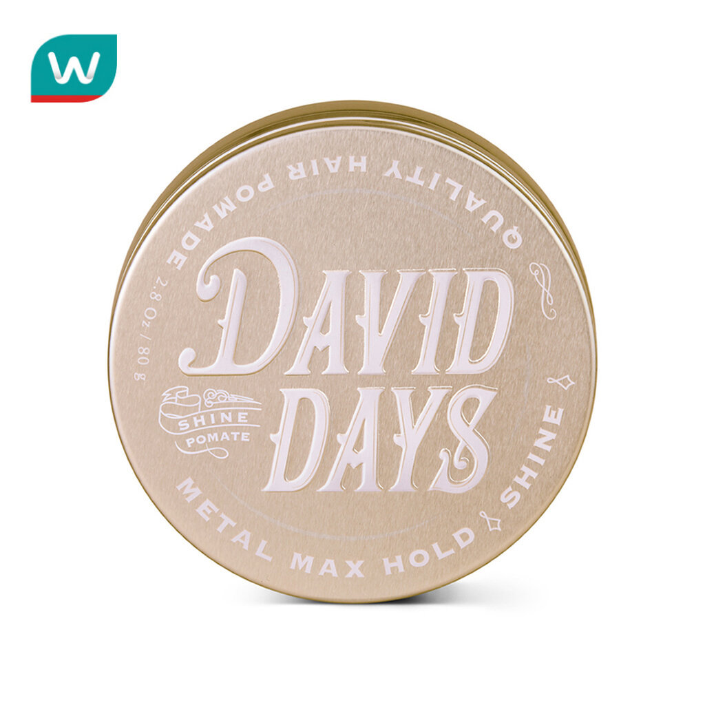 David Days เดวิด เดส์ เมทัล ไชน์ แม็ก โฮลด์ โพเมด สูตรเงา 80 กรัม