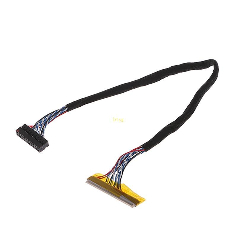 Btsg Universal FIX 30 Pin 1ch 6bit LVDS สาย 26 ซม.สําหรับ 14 1-15 6 นิ้วแผง LCD