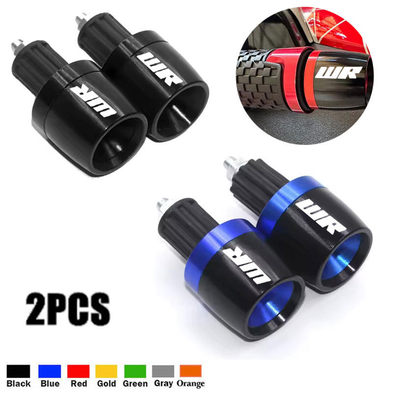 รถจักรยานยนต์Handlebar Gripsปลายจับบาร์หมวกปลายปลั๊กสําหรับYAMAHA WR125X WR125R WR200 WR250F WR250R 