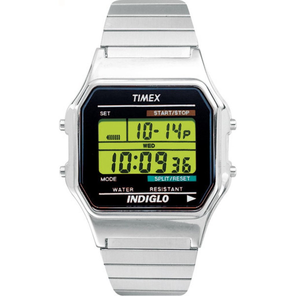 Timex Men's Classic Silvertone Digital Watch