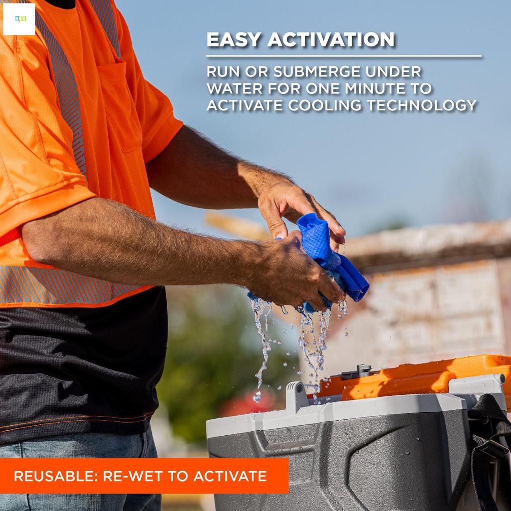 ผ้าขนหนูระบายความร้อน พียวไอย์ (PVA) เย็นคอยาว สำหรับการออกกำลังกายและกิจกรรมกลางแจ้งในฤดูร้อน