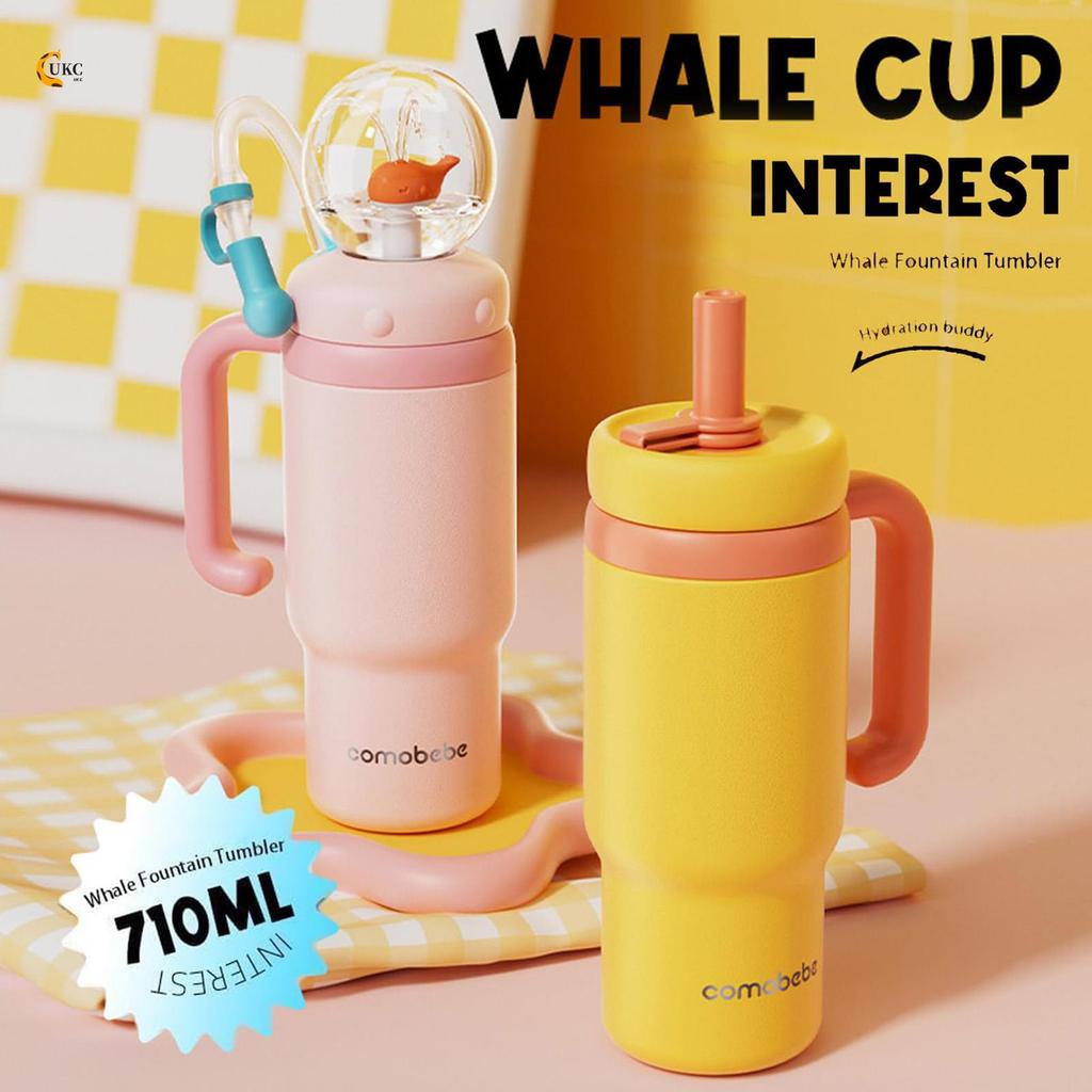 ขวดน้ําปลาวาฬสแตนเลส 316 710 มล. - ถ้วย 2 ลิตรสําหรับเล่นกีฬาตั้งแคมป์กลางแจ้ง