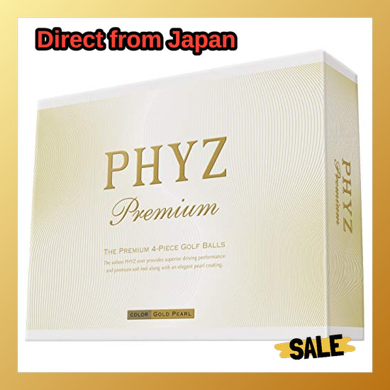 BRIDGESTONE Golf Balls PHYZ Premium 1 dozen (12 balls) Gold Pearl PMGX Direct From Japan