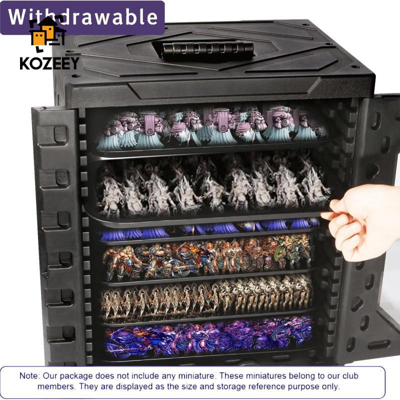 KOZEEY Miniatures Storage Case กันฝุ่น Clear View Action Figure กล่องขนส่ง