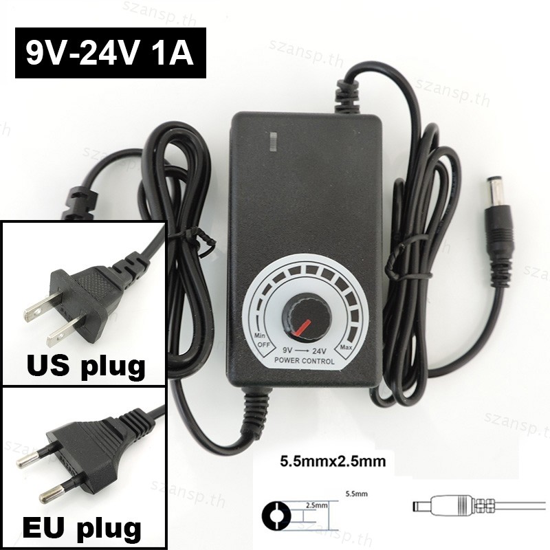 AC100-240V to DC Universal Adapter 9-24V 1A ปรับ Power Supply Transformer เครื่องชาร์จไฟฟ้ากล้องวงจร