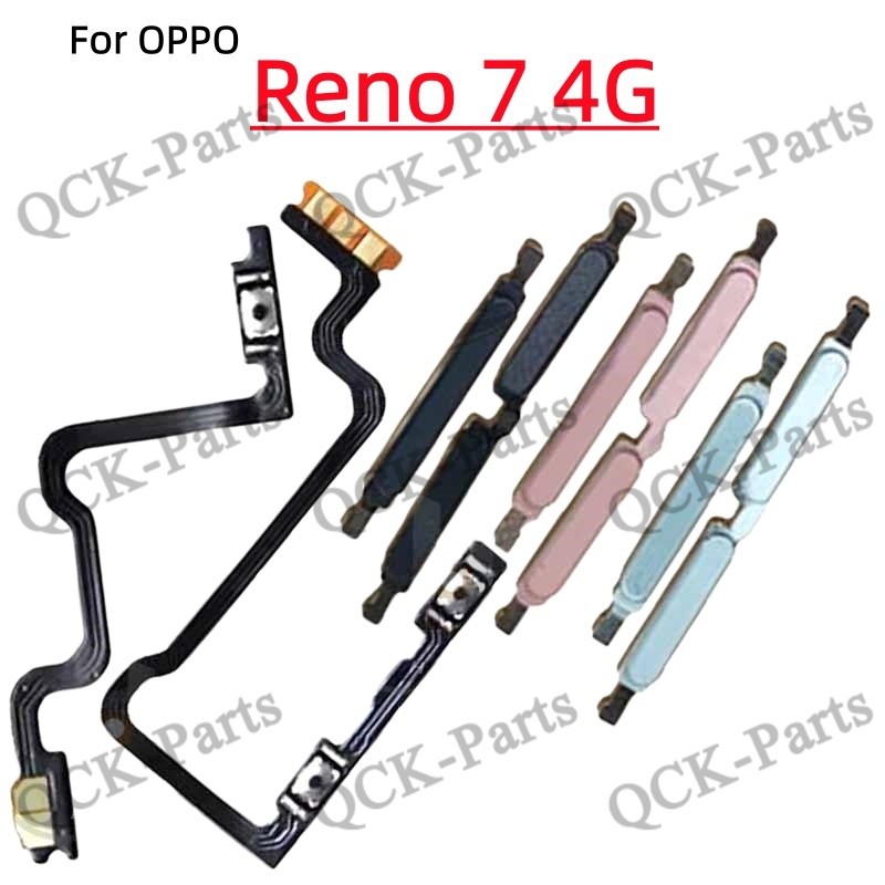 สําหรับ OPPO Reno7 Reno 7 4G CPH2363 ระดับเสียงด้านข้างปุ่ม Flex Cable Keys Replacement Part