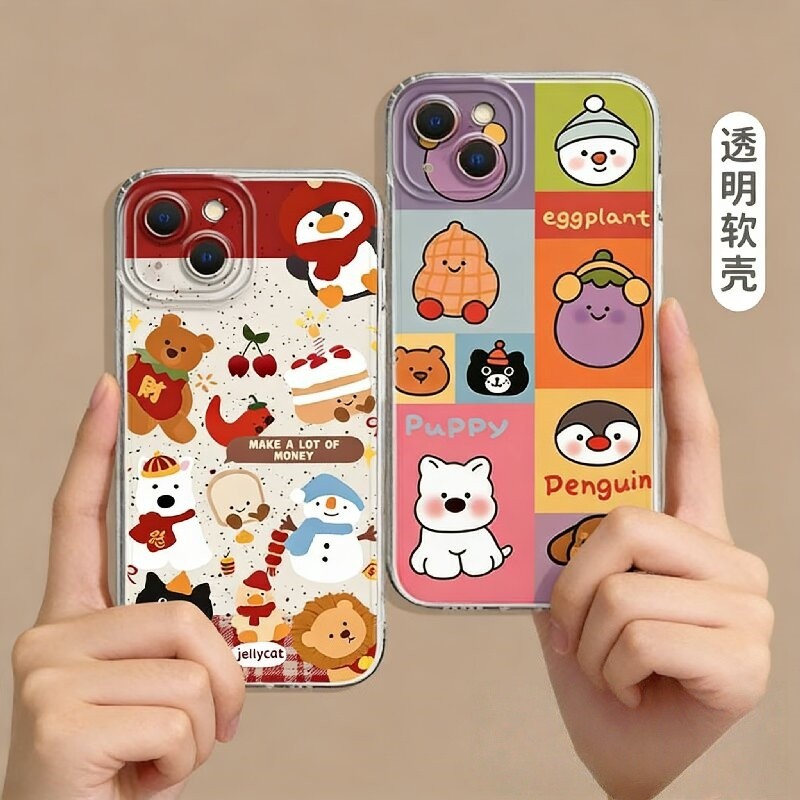 Lucky Jelly Catเคสโทรศัพท์สําหรับOPPO A78 A58 A98 A79 A76 A96 A3S A5 A12E A52 A72 A92 A54 A55 A16K A