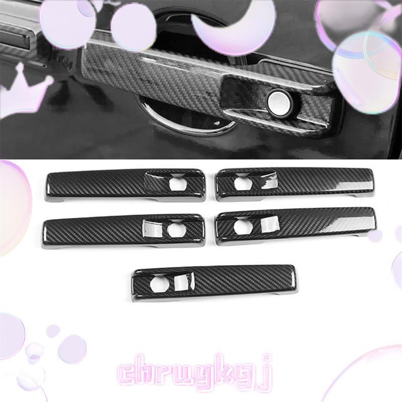 5 ชิ้น/เซ็ตจริงคาร์บอนด้านนอกประตูสติกเกอร์ Trim สําหรับ G-Class W465 G63 G55 G500 G550 2025-2026 ch