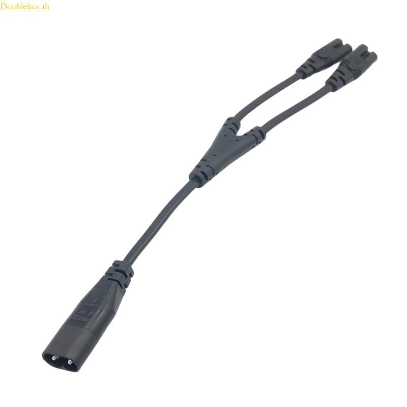 Doublebuy Universal Power Extension Cord IEC320 C7 to C8 Connector สําหรับแล็ปท็อปทีวีเสียง