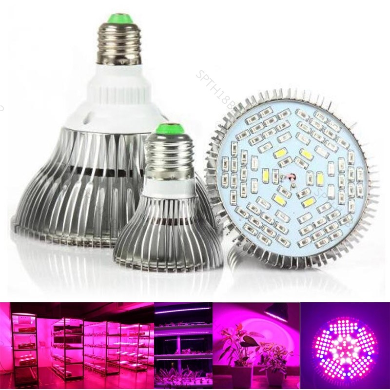 LED Plant Grow Light E27 หลอดไฟเติบโตหลอดไฟ Growtent กล่อง Hydroponic ดอกไม้ในร่ม TH18B2