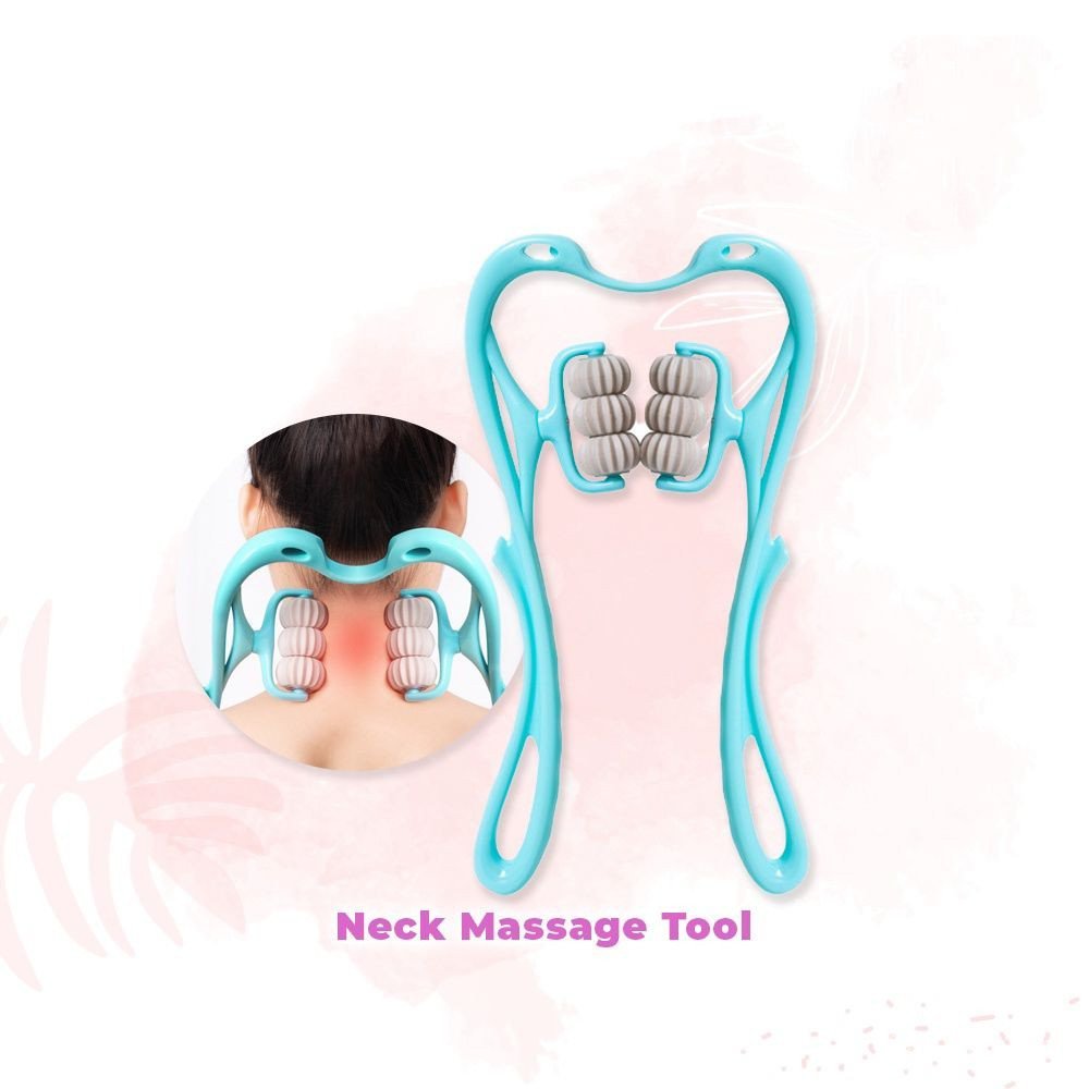 Neck Shoulder Massager Massage Roller Pain Relief Massager Cervical Vertebra Massager Urut Leher Uru
