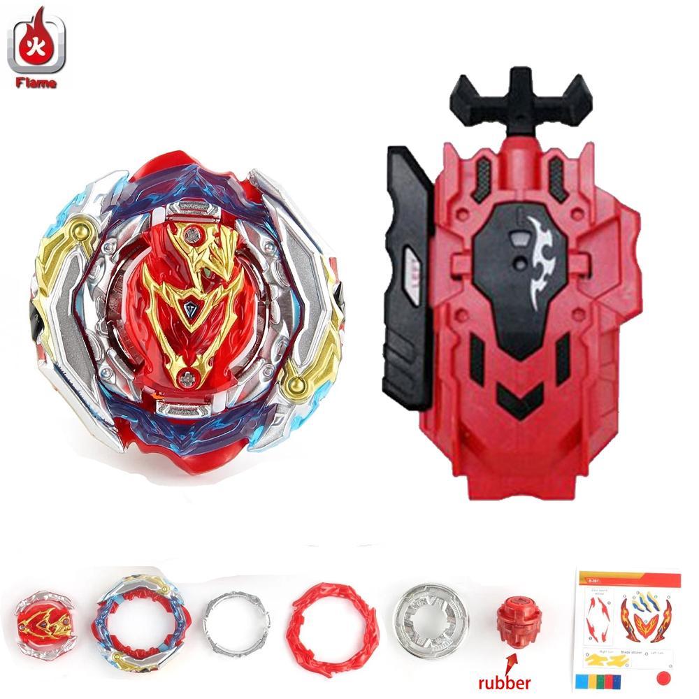 Gyro Bey Burst B-201 Zest Achilles ยี่ห้อ Flame พร้อมชุด Launcher หรือชิ้นเดียว Spinning top ของเล่น