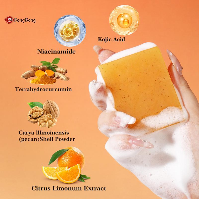 ABongBang Kojic Acid Spot Removal Soap สบู่ทํามือทําความสะอาดกระจ่างใสและอ่อนโยน Nice