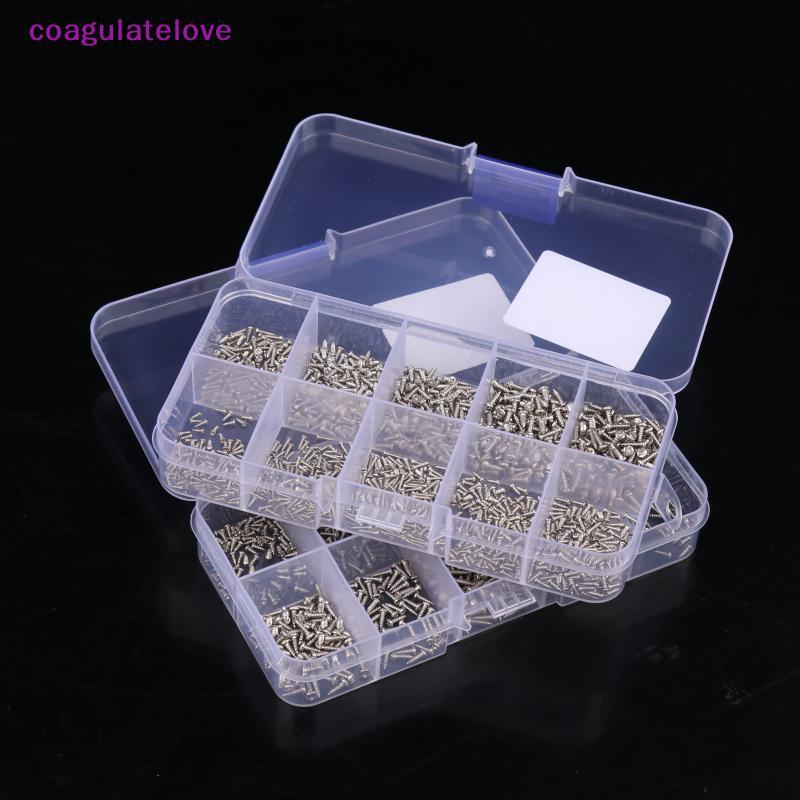 Coagulatelove 600/1200PCS Mini Crosshead สกรูโลหะการจําแนกชุด Miniature Self-แตะสกรู DIY อุปกรณ์เสริม [HOT]
