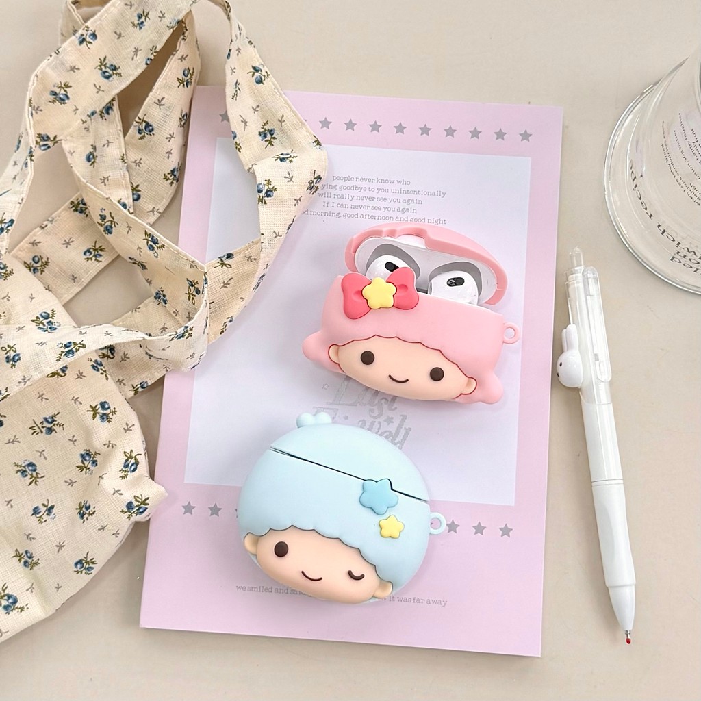 Sanrio Little Twin Stars 3D เคสซิลิโคนสําหรับ AIRPODS 1 2 3 4ANC PRO น่ารักฝาครอบป้องกันปลอก ราคา ถูกที่สุด ดีลบีเคเค แกลเลอรีภาพที่ 5