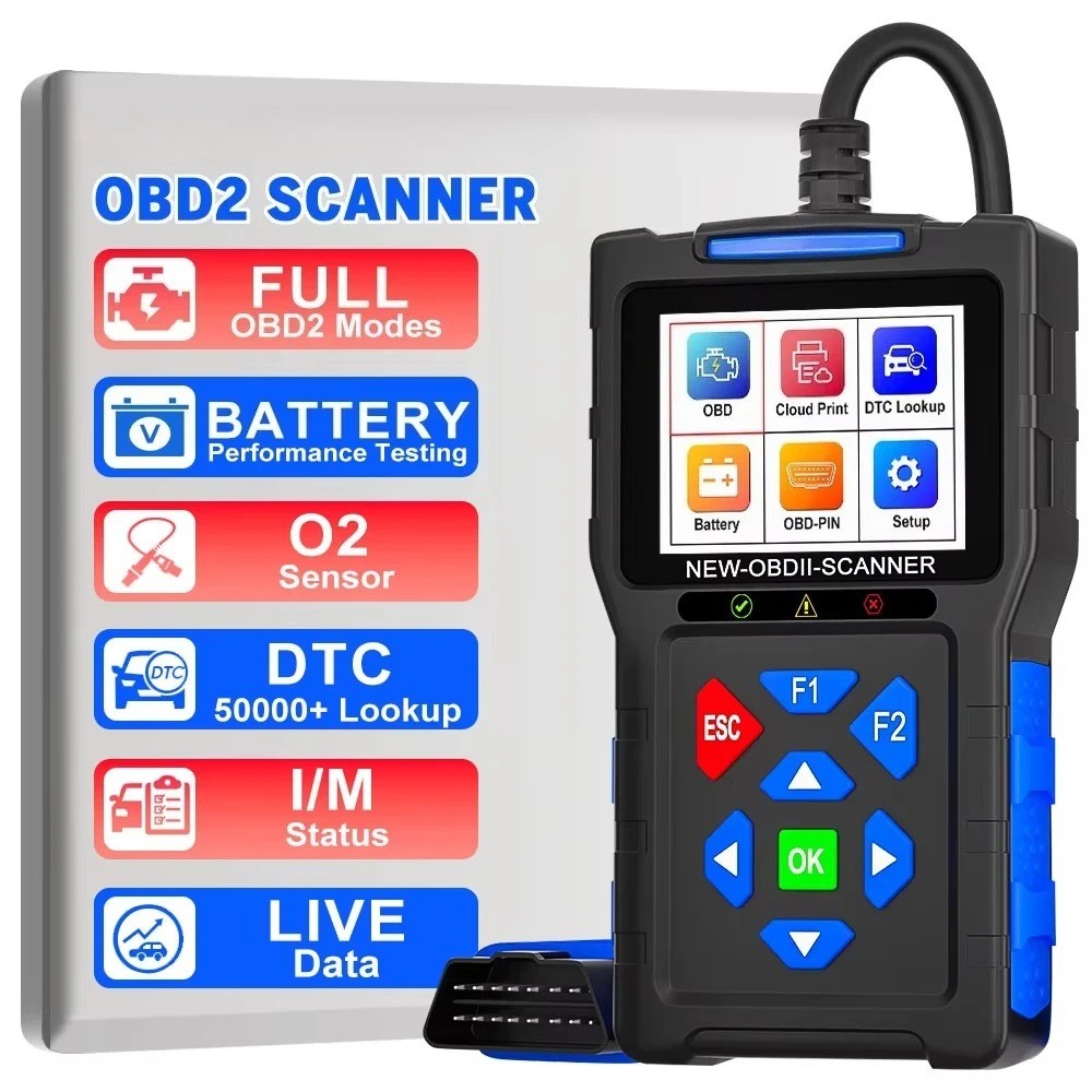 JF700 Pro T200 Universal OBD2 เครื่องสแกนเนอร์เครื่องยนต์รถยนต์รหัสความผิดพลาดเครื่องมือวินิจฉัยรถยน