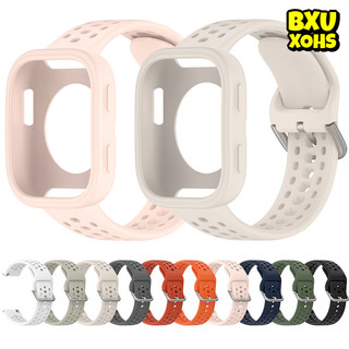 สายพานตัวครอบซิลิโคน for Smart Watch Amazfit Bip 6 สายรัดปกหน้าจอแบบนิ่ม พร้อมการหายใจได้ดี สำหรับกีฬายาง