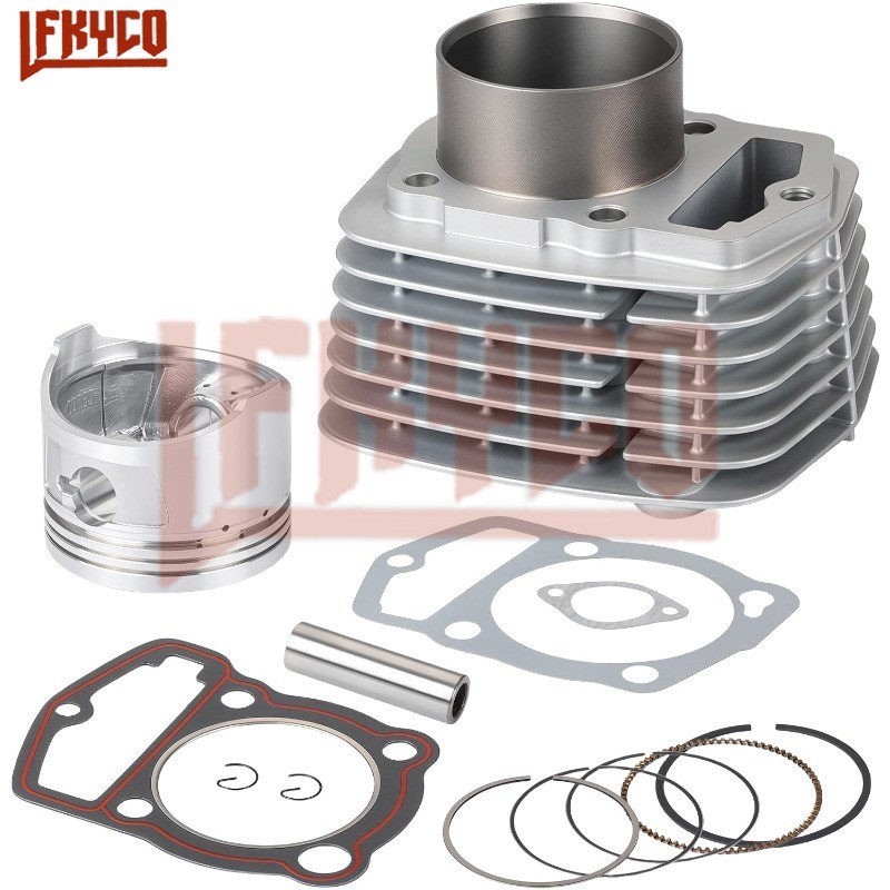 LF รถจักรยานยนต์ 63 มม.กระบอก Top End Rebuild Kit มอเตอร์สําหรับ Honda XR200 1980-1984 XR200R 1986-2