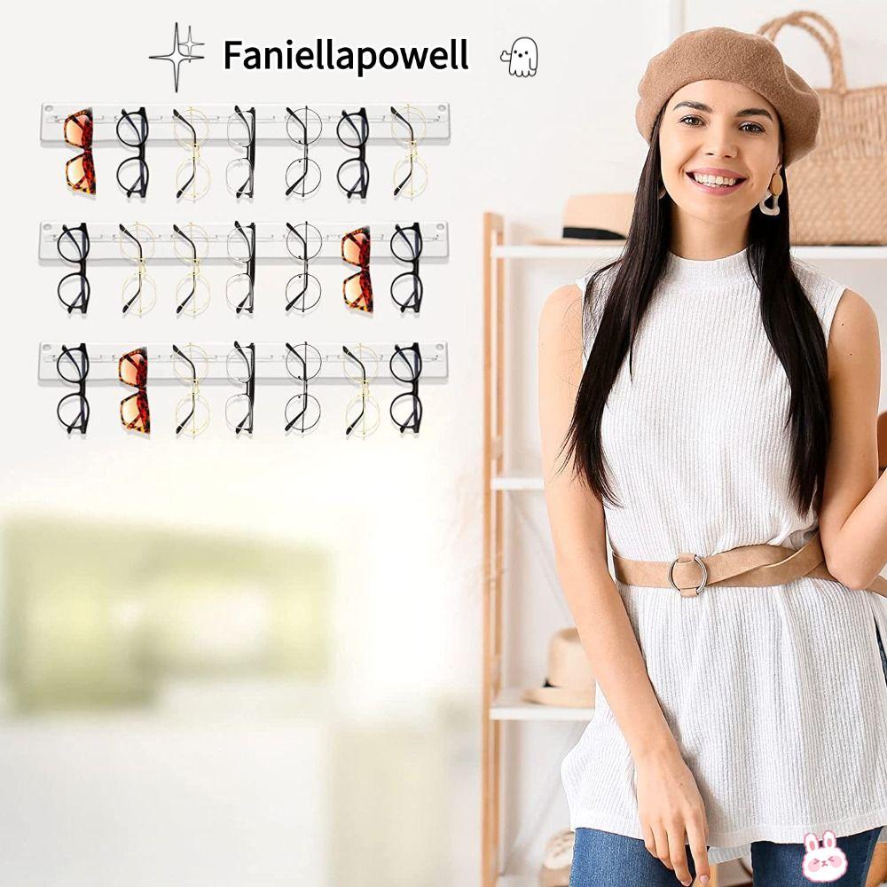เคสแว่นตา Ellie Powell พร้อมกรอบแว่นกันแดดอะคริลิกใสและฐานยึดผนังคุณภาพสูง