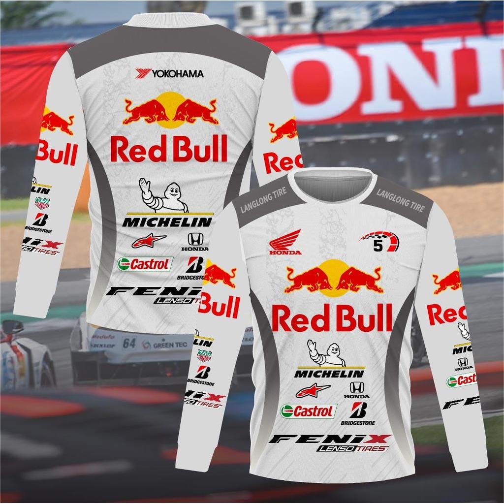 เสื้อพิมพ์ลาย RED2 แขนยาว และแขนสั้นเนื้อผ้าไมโครเกรดพรีเมี่ยม