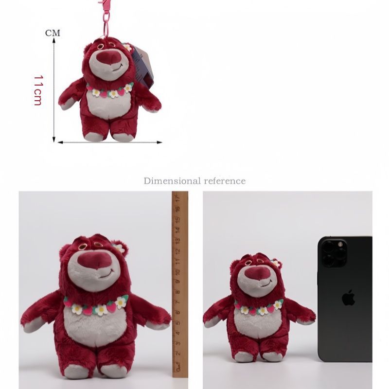 พวงกุญแจ หมีลอตโซ่ สนีย์แท้ หมีตุ๊กตาสตรอเบอร์รี่ ขนาดสูง ≈ 11CM ของขวัญให้แฟน  พร้อมส่งจากไทย - รูปที่ 5