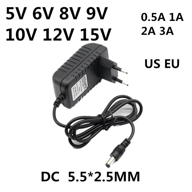 AC 110-240V DC 5V 6V 8V 9V 10V 12V 15V 0.5A 1A 2A 3A Universal Power Adapter Supply Charger adaptor 
