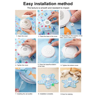กะรัต ของเล่นแมวอัตโนมัติ 2in1 ไม้ตกแมวไฟฟ้า Interactive Cat Toy กระตุ้นสัญชาตญาณนักล่า แก้เบื่อแมว
