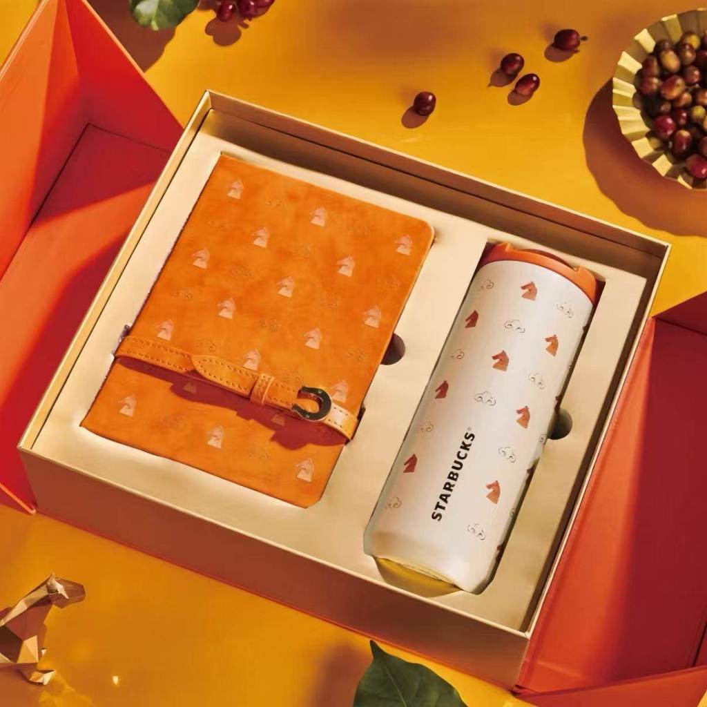 สตาร์บัคส์ถ้วย2026ตรุษจีนปีมีความสุขทันทีของม้าราศีแก้วเซรามิกฟางสแตนเลสที่มาพร้อมกับถ้วย - รูปที่ 3